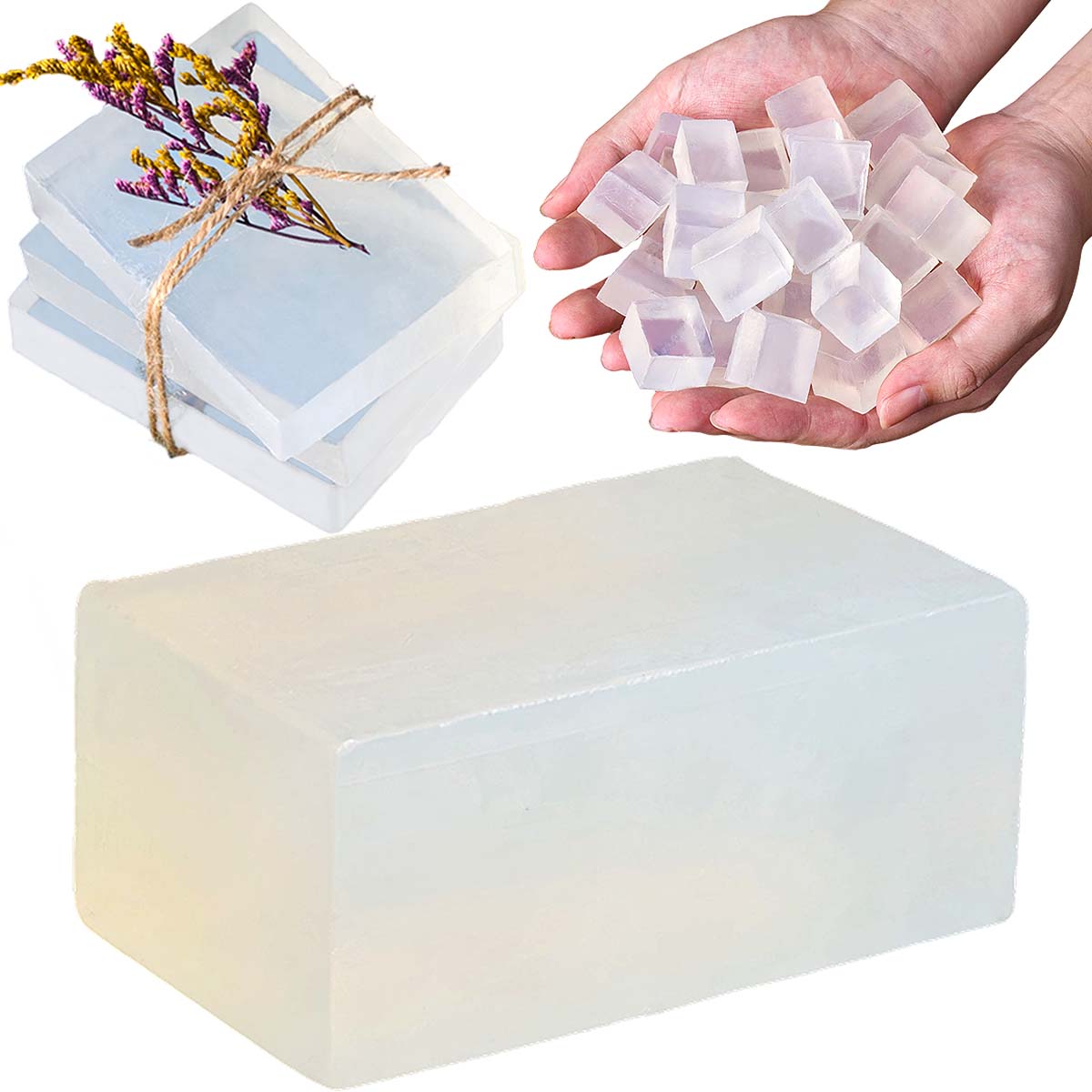 Soap Making Glycerin - Basis Sabun Gliserin Putih Transparan DIY