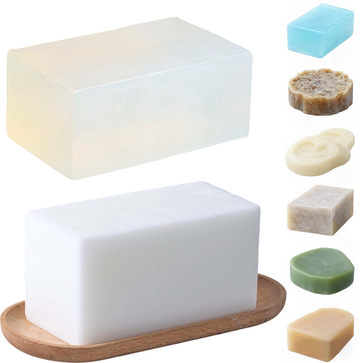 Soap Making Glycerin - 1000g Basis Sabun Putih Transparan DIY