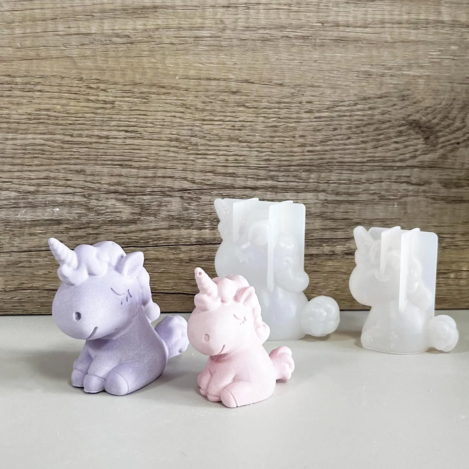 Soap Making Vendors - 3D silikon geometris Unicorn kucing rusa