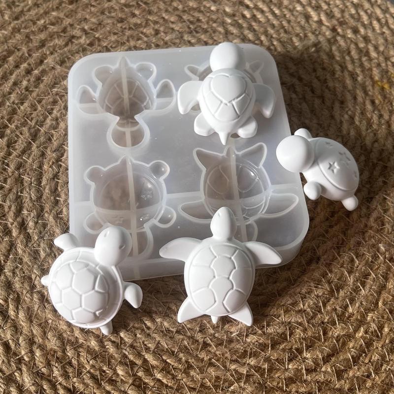 Soap Making Organic - Cetakan Silikon Empat Kura-kura untuk DIY,