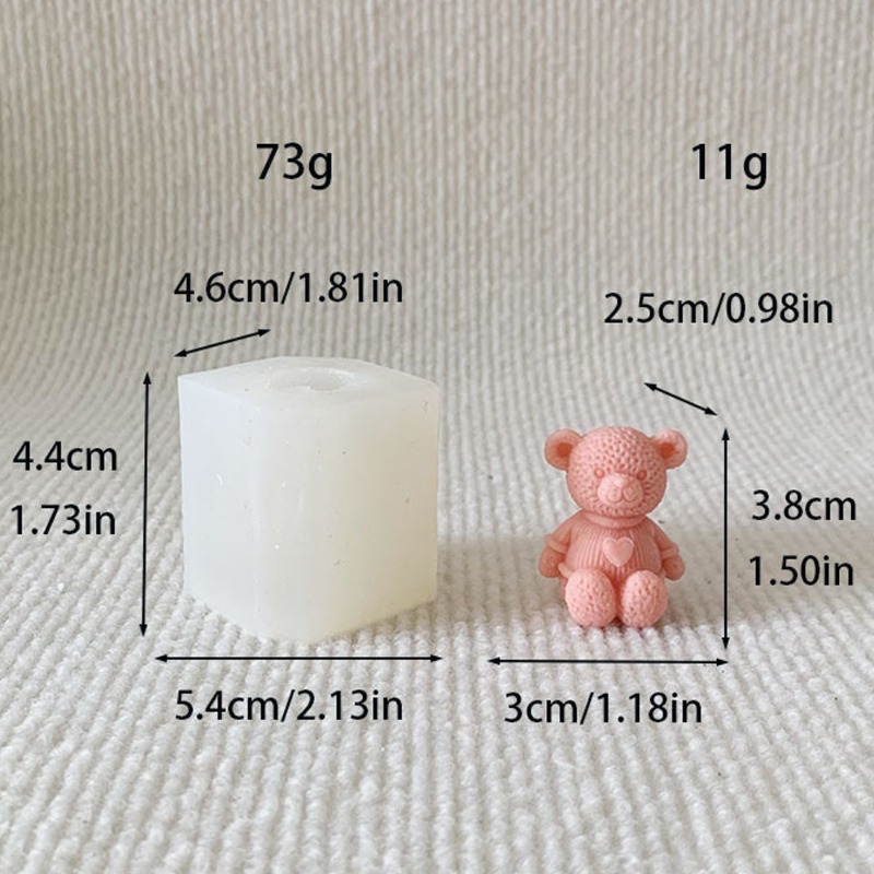 Cetakan Silikon Lilin Beruang  - Soap Making Business ulasan dan harga