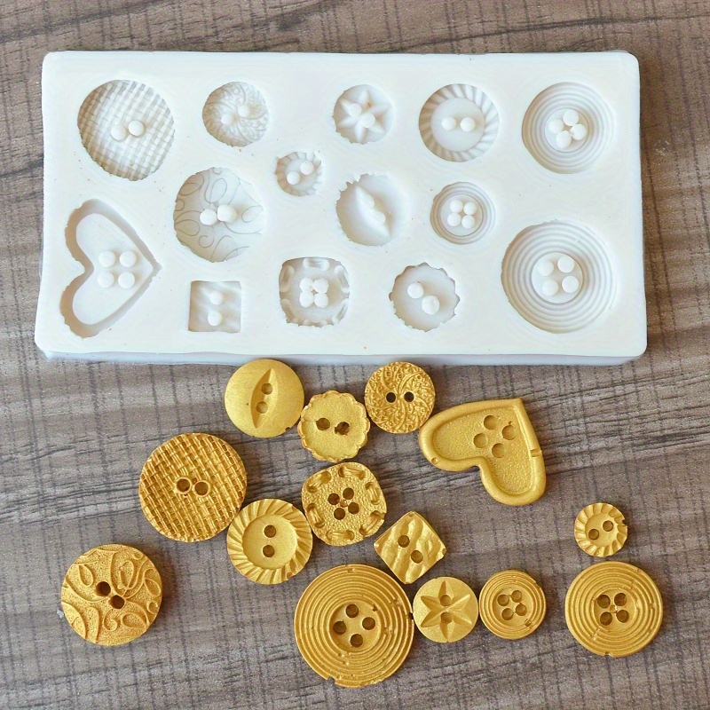 Cetakan Silikon Bentuk Kancing - Soap Making Organic ulasan dan harga