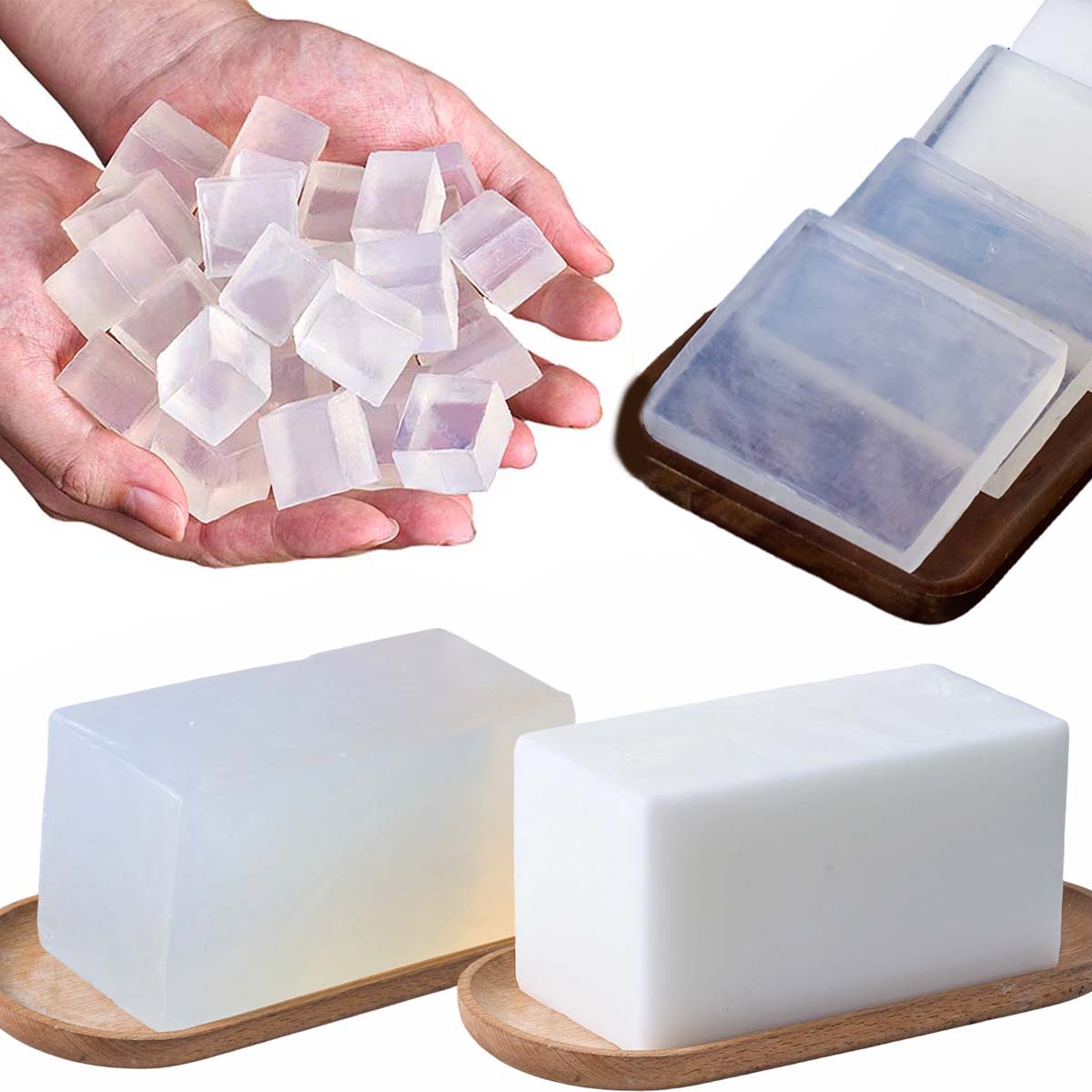 1000g Basis Sabun Gliserin DIY - Soap Making Glycerin ulasan dan harga