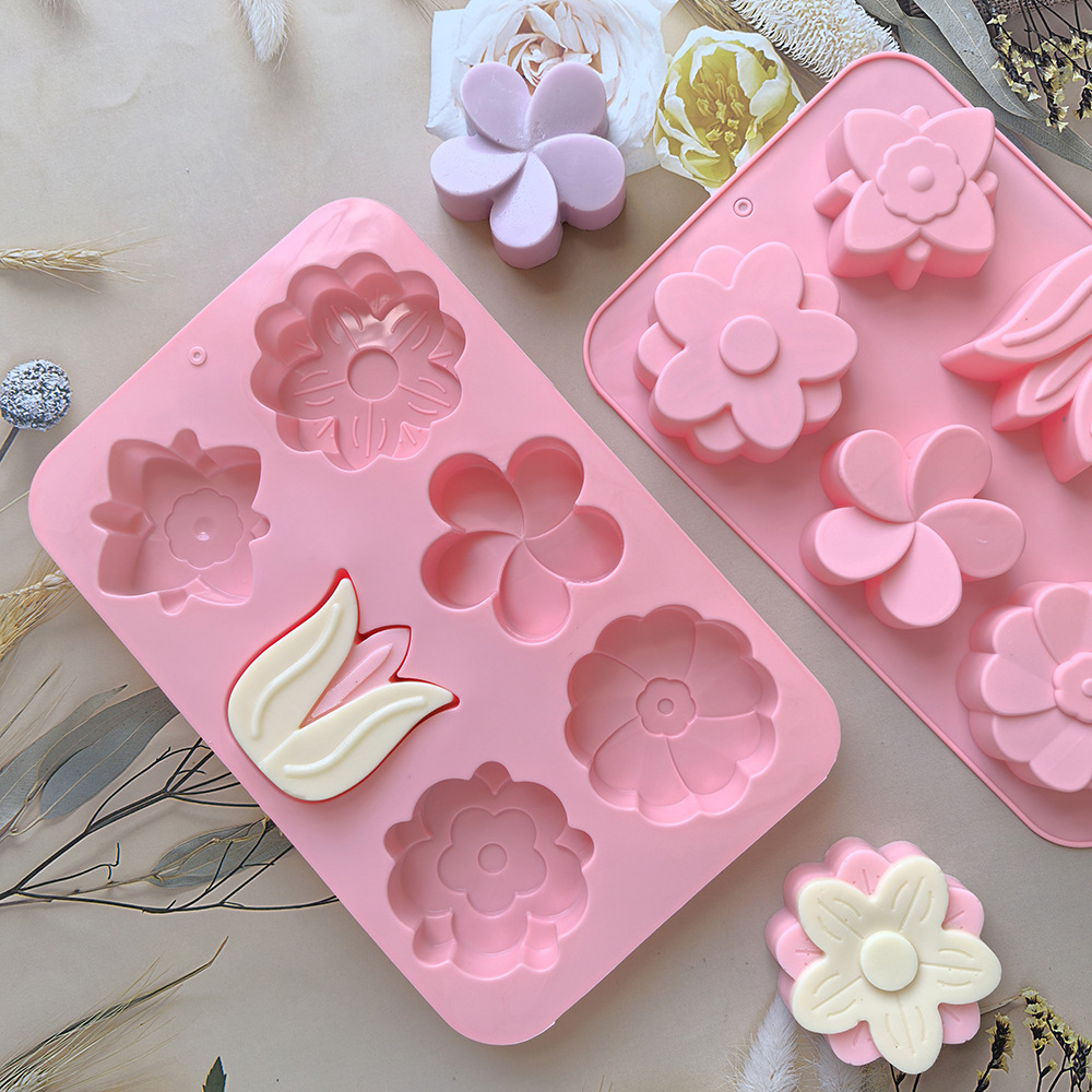 Cetakan Silikon Bentuk Bunga B - Soap Making Vendors ulasan dan harga