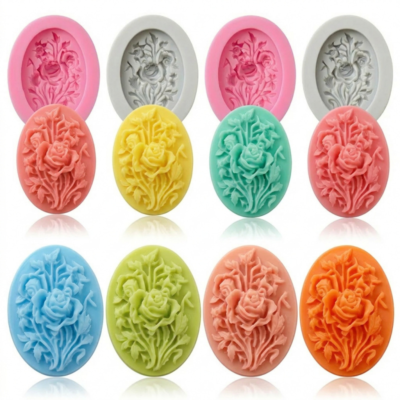 4 cetakan silikon berbentuk bu - Soap Making Organic ulasan dan harga
