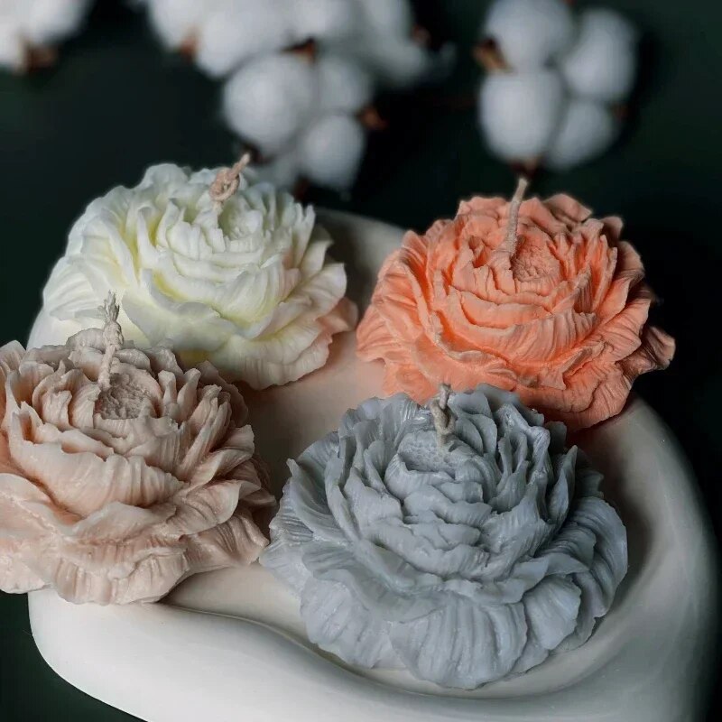 Cetakan silikon lilin Peony 3D - Soap Making Business ulasan dan harga
